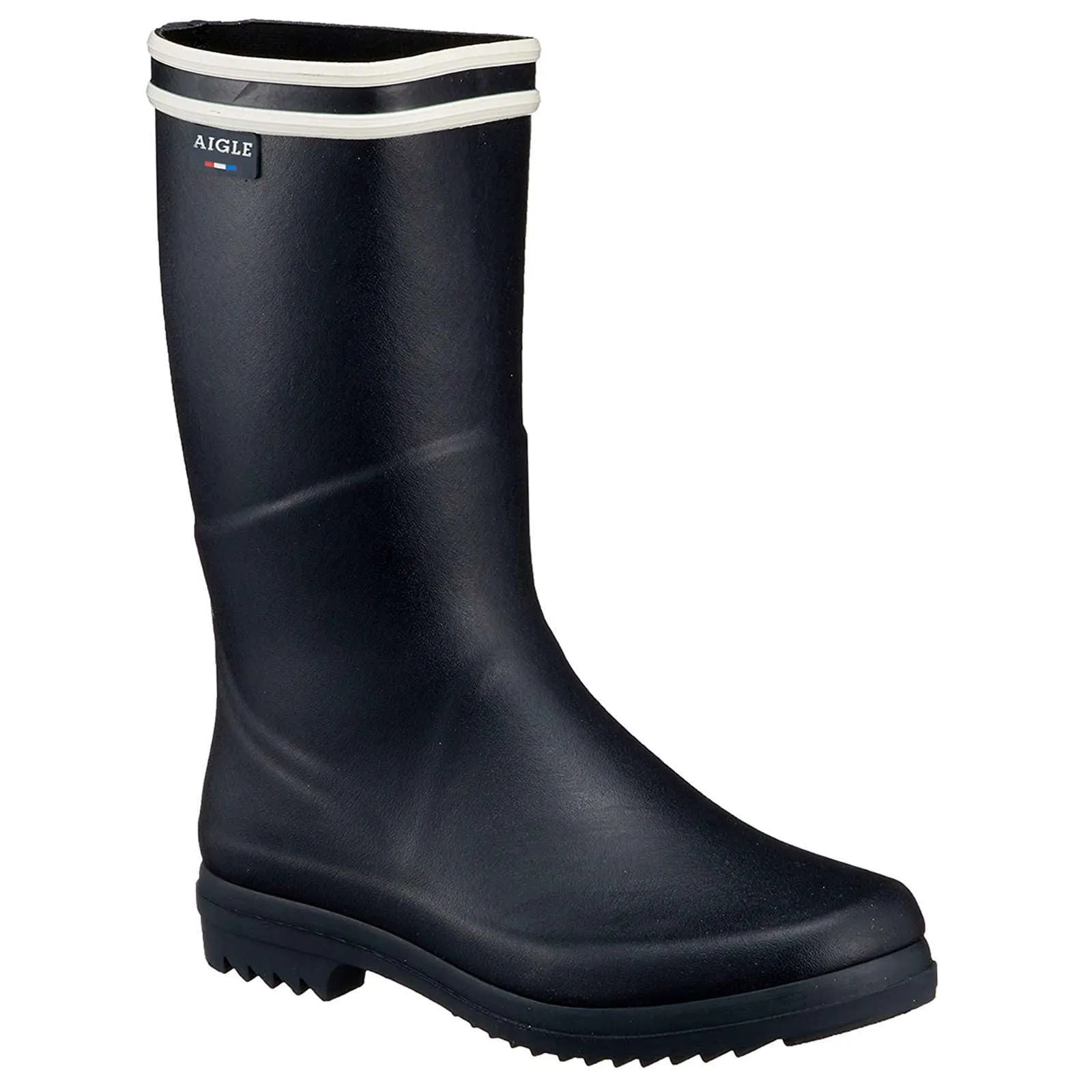 Aigle Chanteboot Stripes Rubber Women's Mid-High Wellington Boots