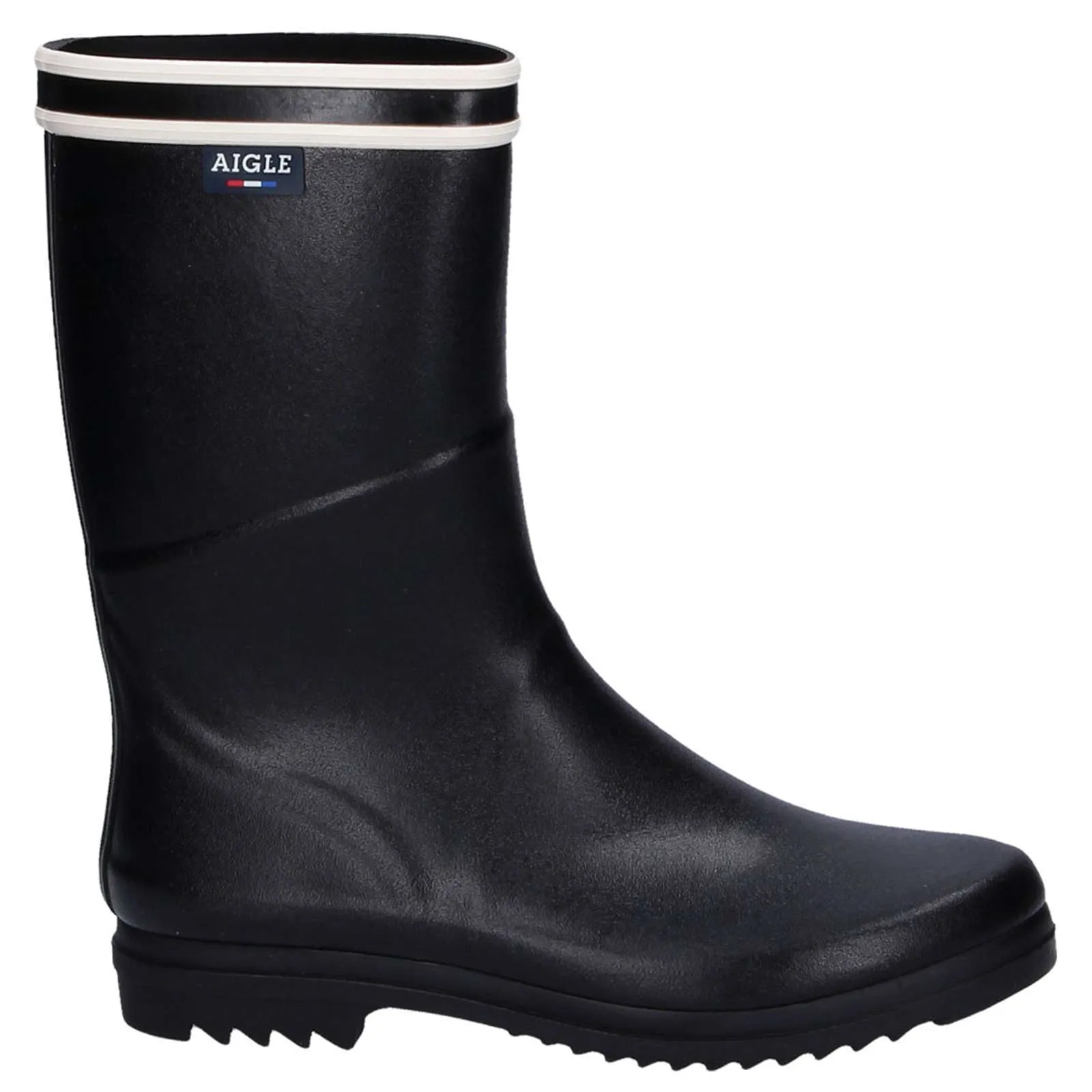 Aigle Chanteboot Stripes Rubber Women's Mid-High Wellington Boots