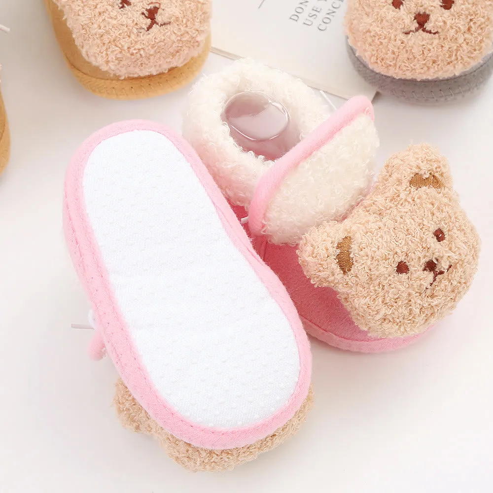 Baby 3D Bear Cute Snow Boots