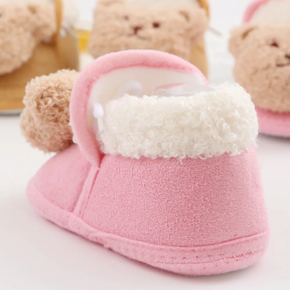 Baby 3D Bear Cute Snow Boots