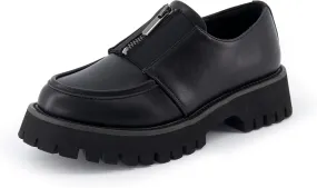 CUSHIONAIRE Women's Dario Zipper Slip on Loafer  Memory Foam
