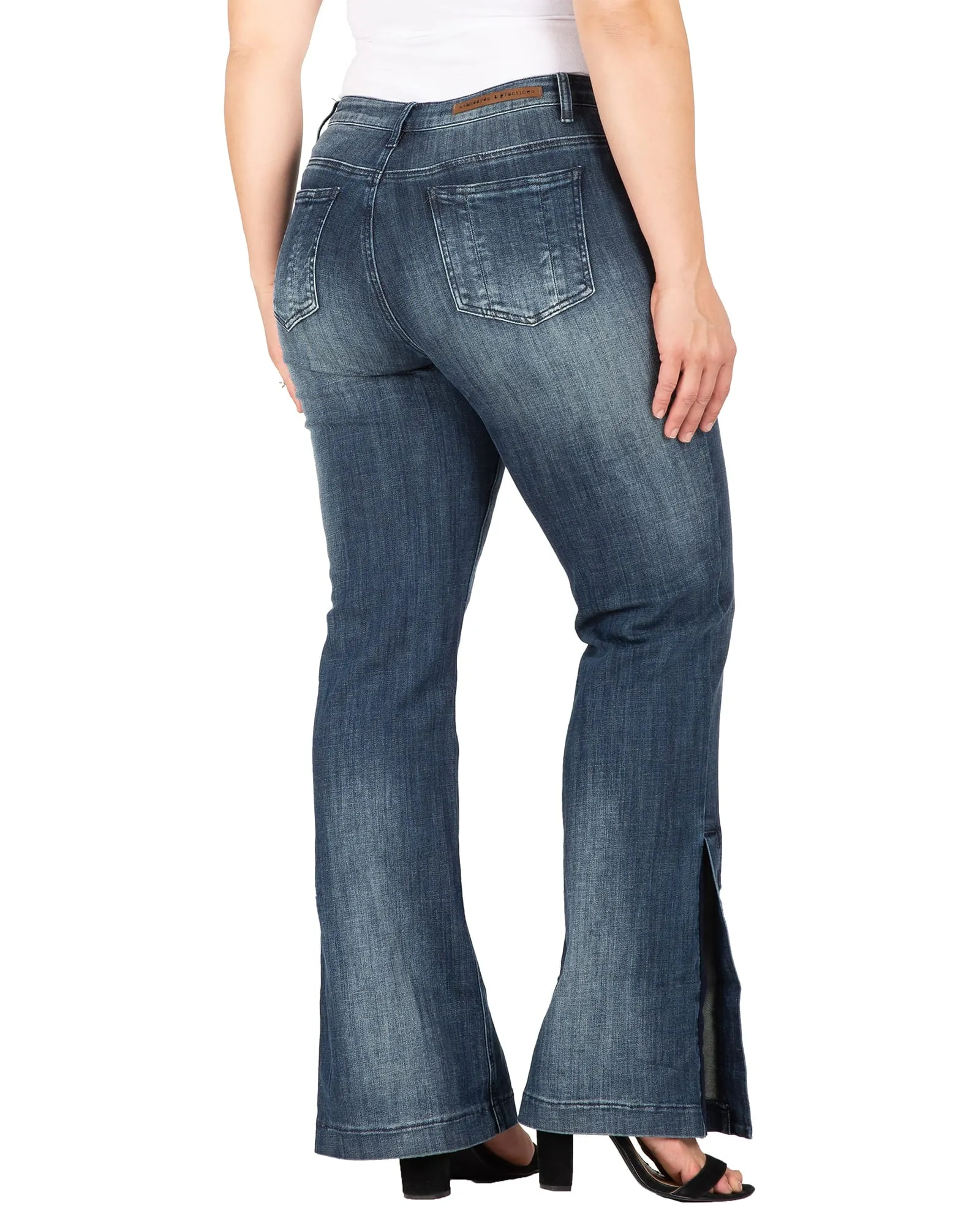 Ellen High Waist Flared Jeans | Medium Blue