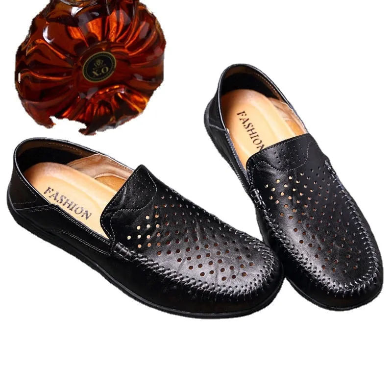 Handmade Soft Mocassin Homme Slip On Boat