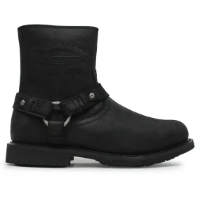 Harley Davidson Scout Rvltn Full Grain Leather Men's Ankle Boots