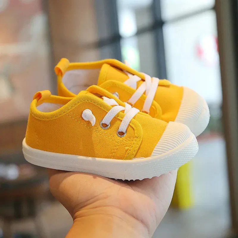 Kids Boys Lace-up Casual Canvas Shoes/Sneakers
