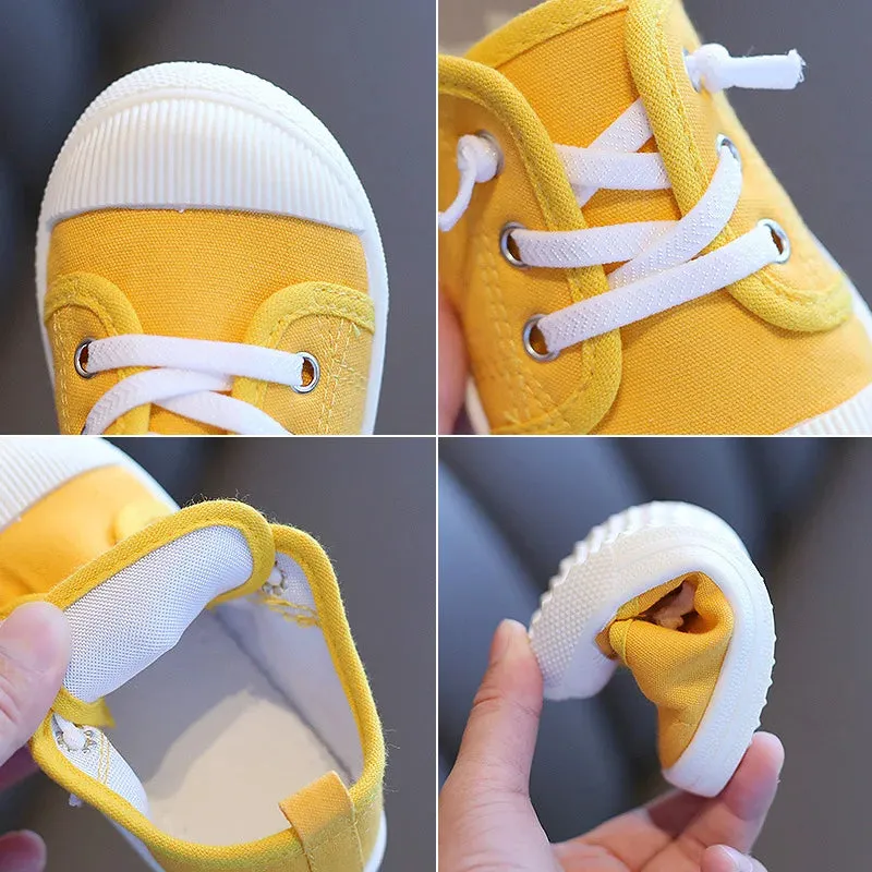 Kids Boys Lace-up Casual Canvas Shoes/Sneakers