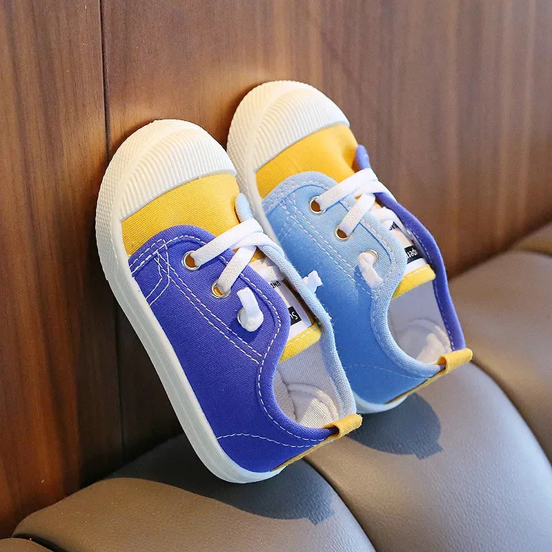 Kids Boys Lace-up Casual Canvas Shoes/Sneakers