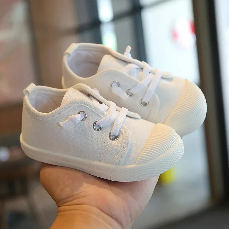 Kids Boys Lace-up Casual Canvas Shoes/Sneakers
