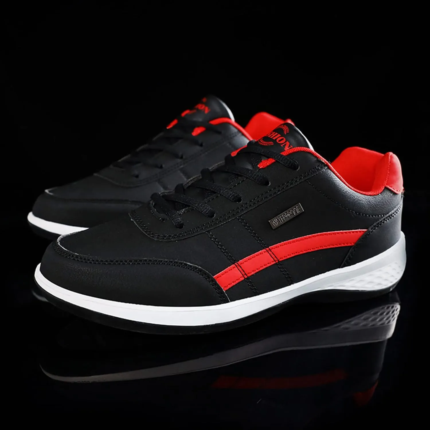 Mens Loafers & Slip-Ons Men Wedge Heel Soft Sole Soft Sole Round Toe Breathable Running Western Shoes Fashion Men