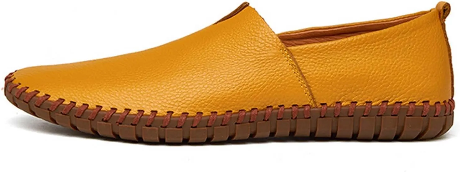 Mens Loafers & Slip-Ons Men's Slip On Loafers Fashion Breathable Flat Loafers Comfortable Slip Soft Sole Walking