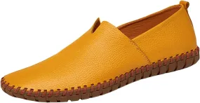 Mens Loafers & Slip-Ons Men's Slip On Loafers Fashion Breathable Flat Loafers Comfortable Slip Soft Sole Walking