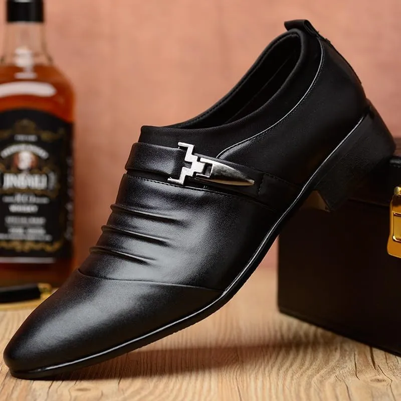 Men's Loafers Breathable Soft Slip on Light-Weight Work for Gentleman Casual Shoes
