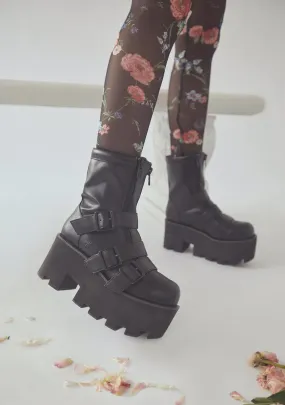 Noir Detroit Platform Boots