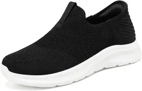 Orgone Slip On Sneakers for Women, Womens Hands Free Slip On Running Shoes Non Slip Walking Shoes Lightweight Gym Workout Shoes Breathable Fashion Sneakers