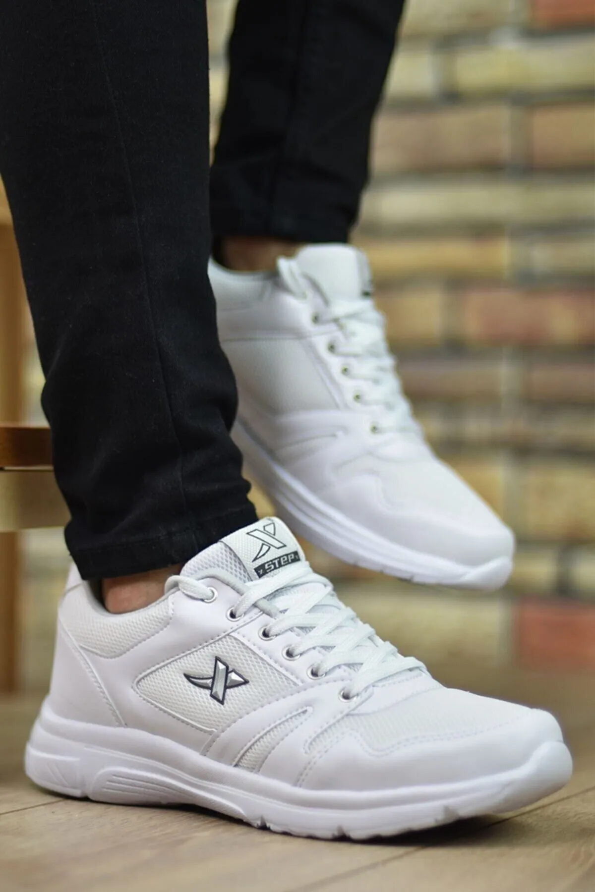 Orthopedic Black To White Unsex Walking Shoes