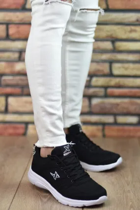Orthopedic Black To White Unsex Walking Shoes