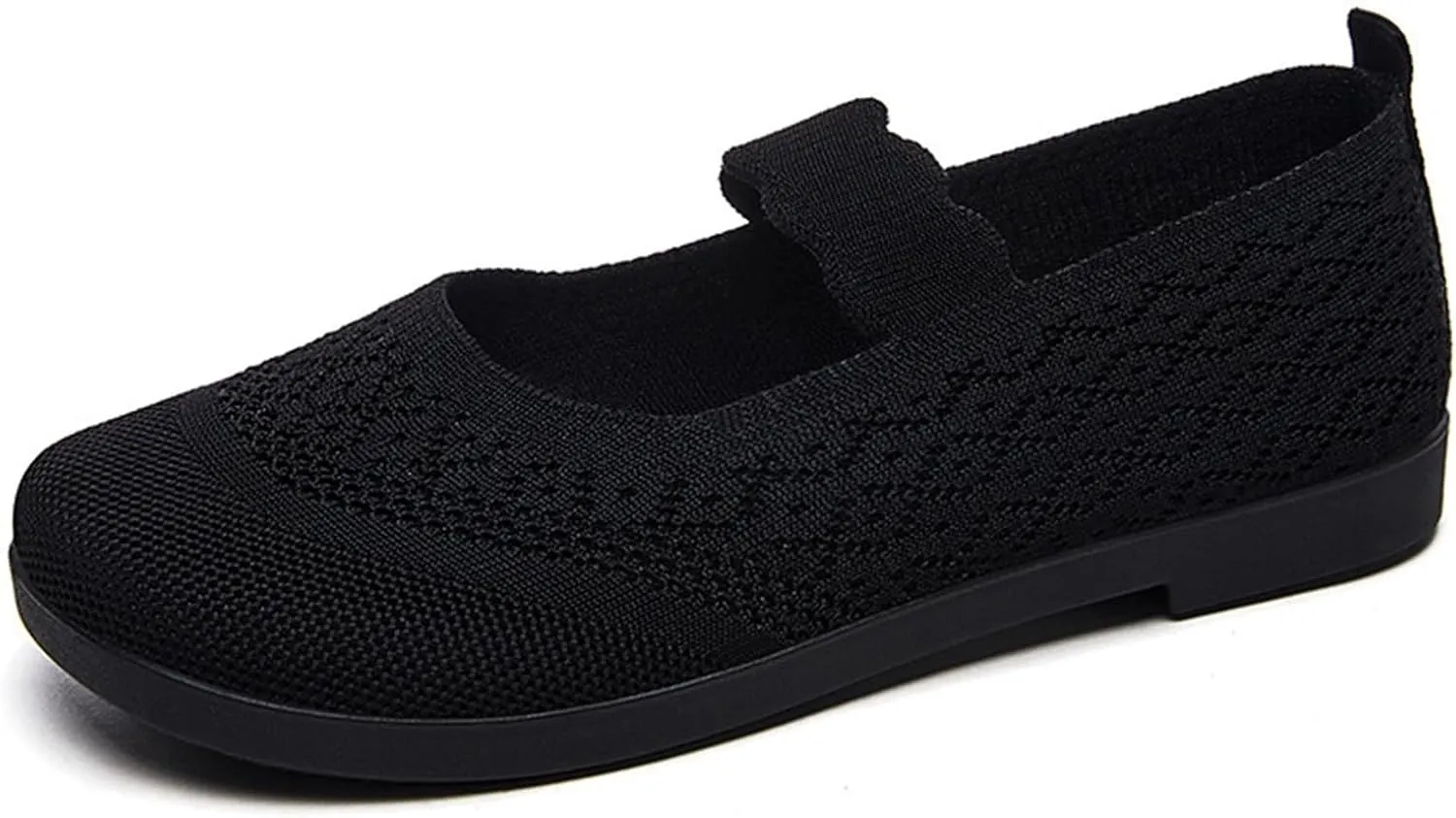 Orthowalk Shoes for Women Orthopedic Arch Support Woven Mesh Breathable Soft Sneakers Slip On Wide Width Low Heel Dress Shoes
