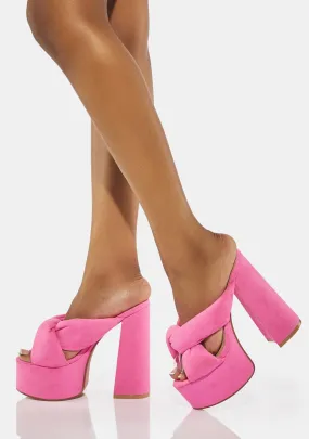 Pink Joey Platform Heels