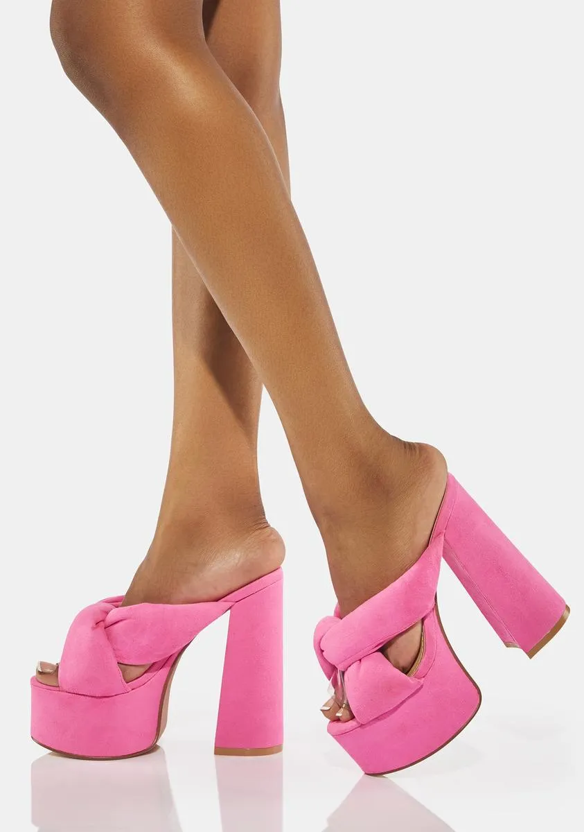 Pink Joey Platform Heels