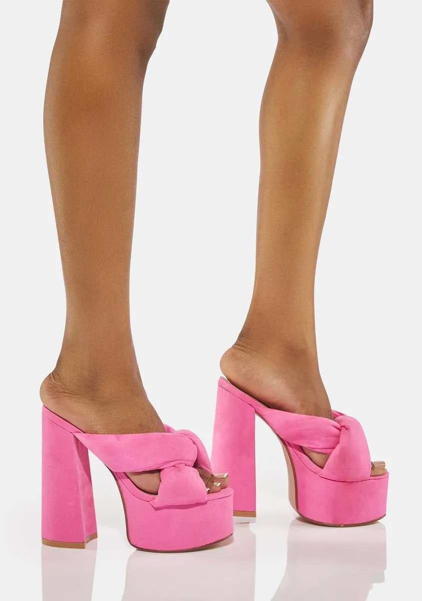 Pink Joey Platform Heels