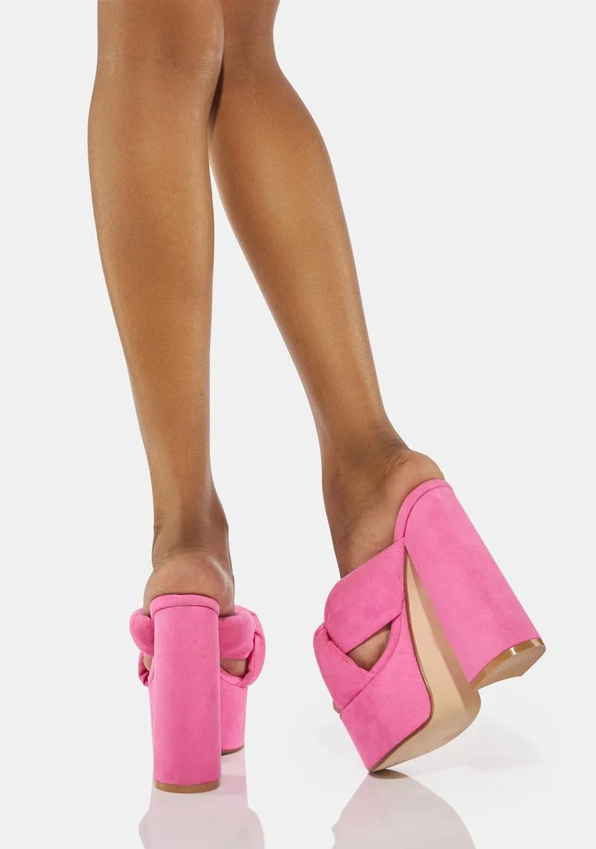 Pink Joey Platform Heels
