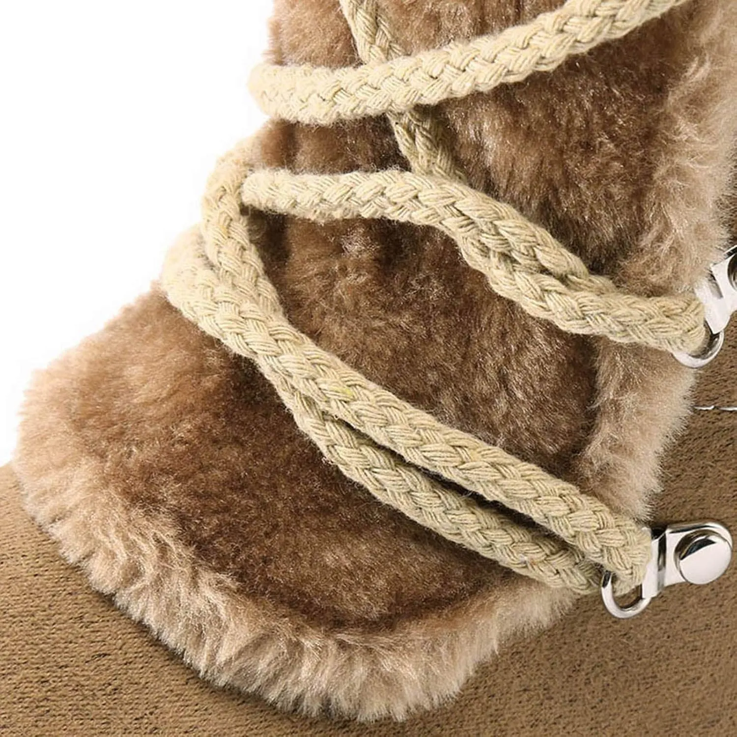 Rain and Snow Boots for Women High Keep Booties Women Snow Hairball Heels Round Women's Boots High Boots Women