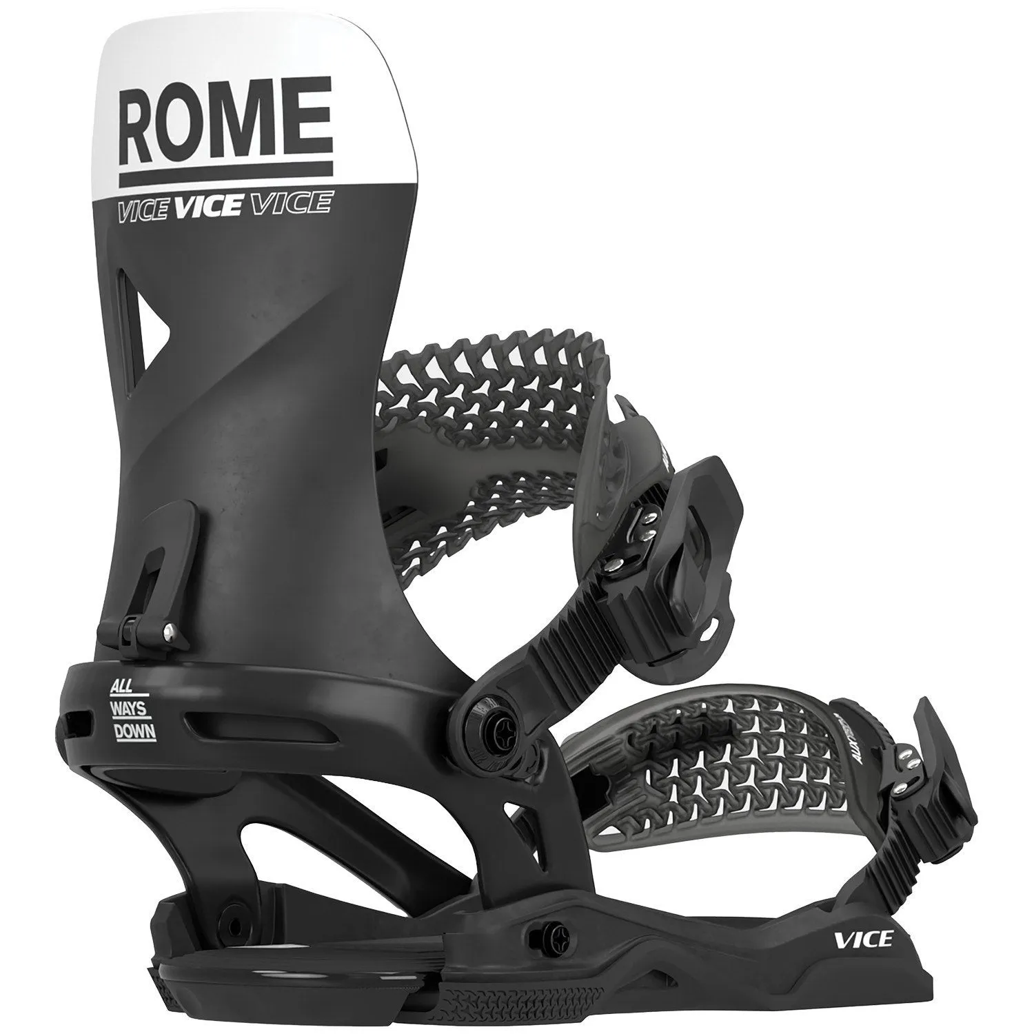 Rome 2025 Vice Snowboard Bindings - Black