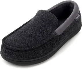 ULTRAIDEAS Men's Carver Slippers Moc Loafer House Shoes Memory Foam