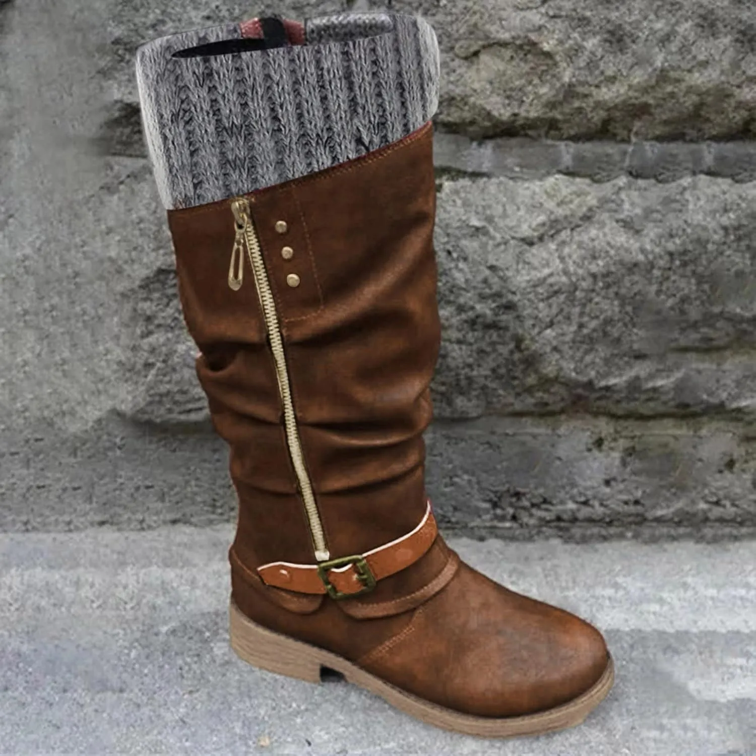 White Cowgirl Boots Suede Zipper Thigh High Boots Low Heels Knee High Boots Over Knee Tall Long Bootie