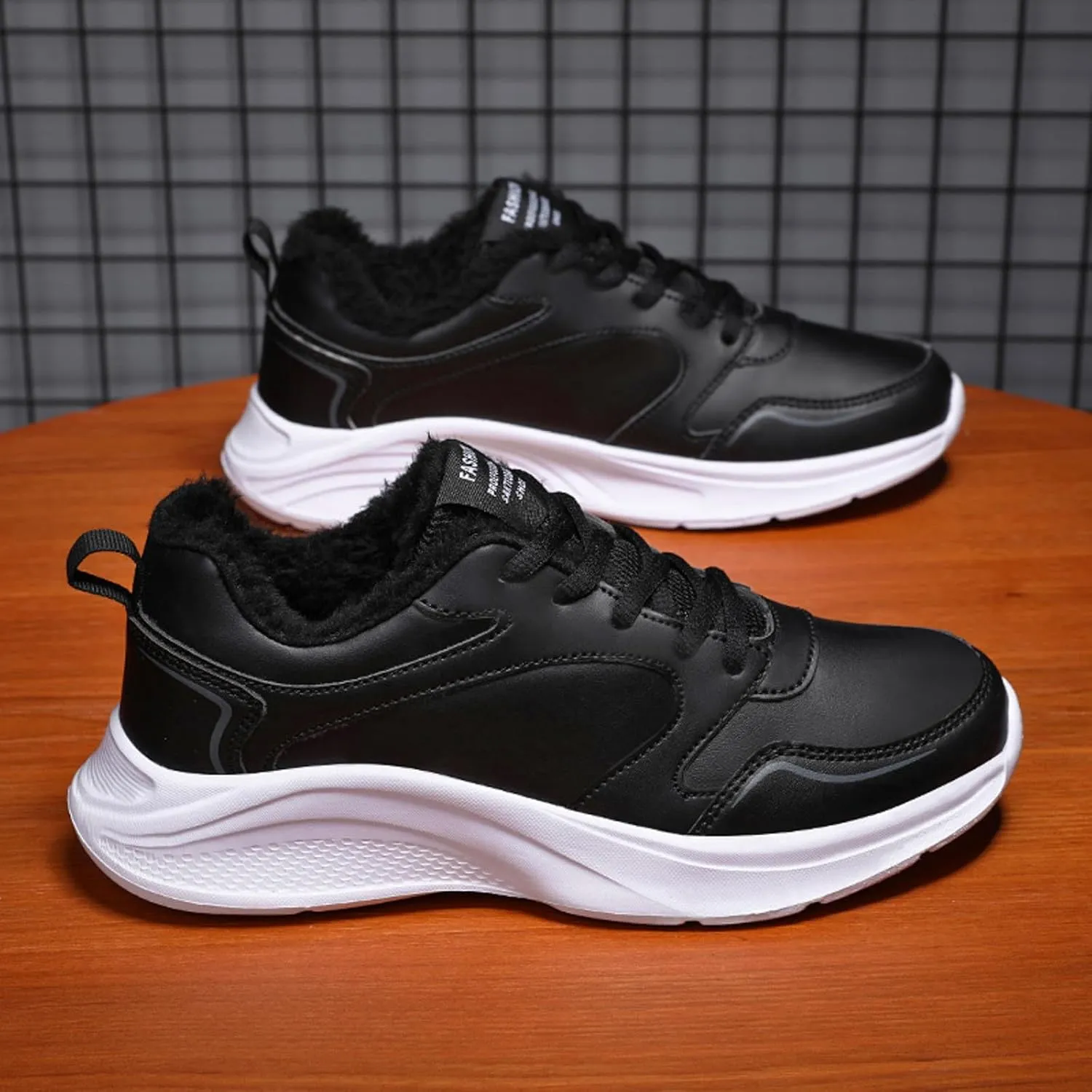 Women's Fleece Lined Warm Shoes Lightweight Lace Up Shoes Water Proof Insulated Winter Shoes Ankle Boots