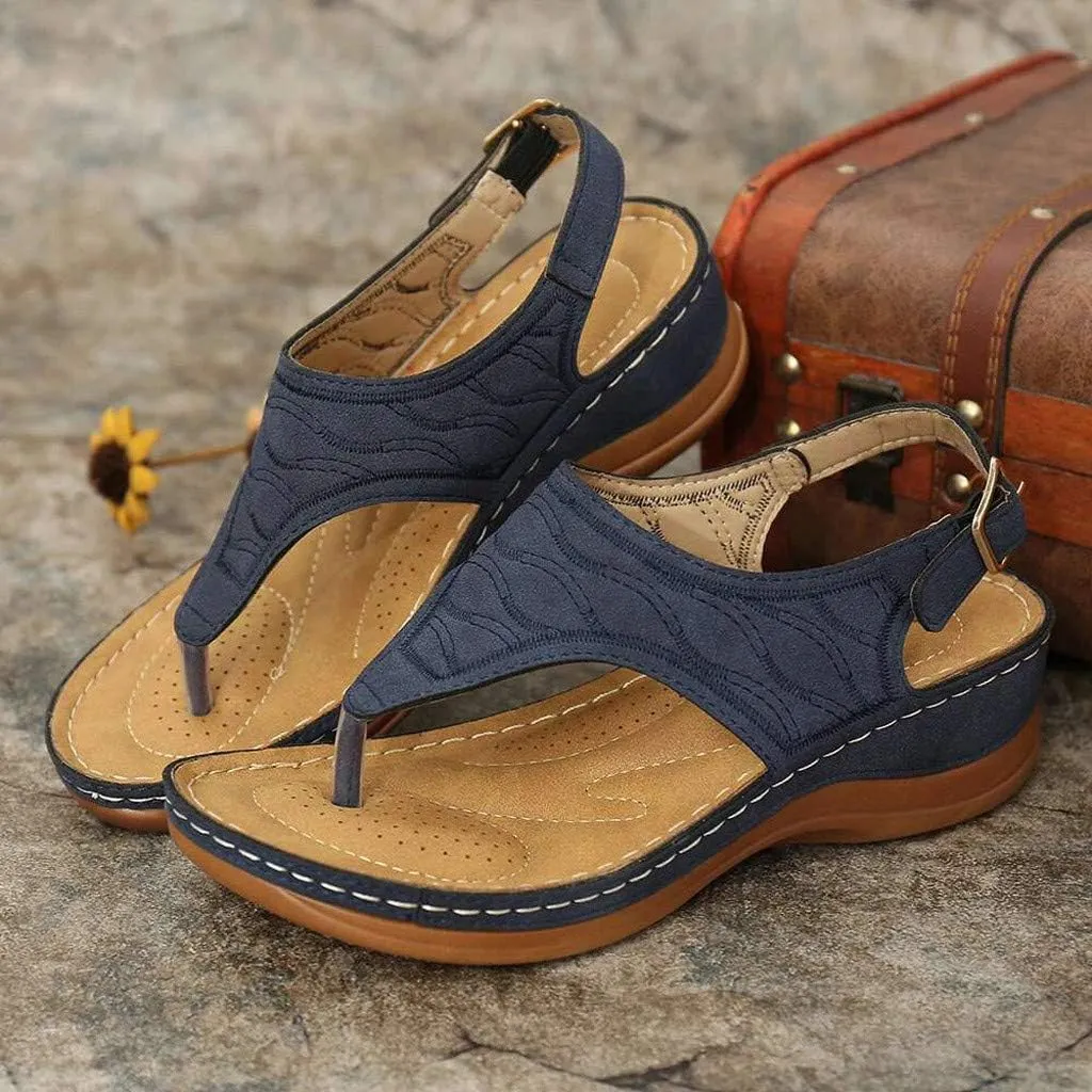 Womens Orthopedic Walking Sandals with Arch Support Adjustable Straps Comfortable Summer Beach Casual Outdoor Slides Plantar Fasciitis Relief Recovery Footwear