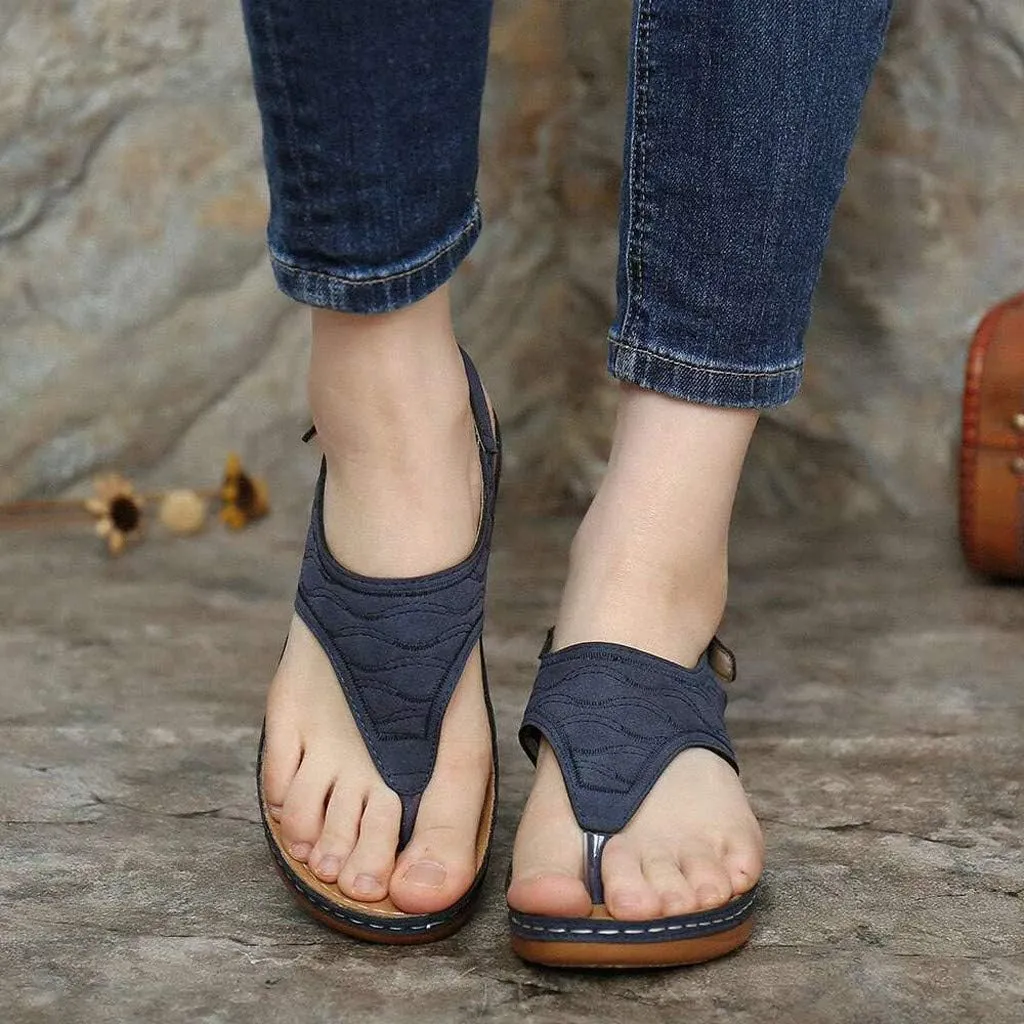 Womens Orthopedic Walking Sandals with Arch Support Adjustable Straps Comfortable Summer Beach Casual Outdoor Slides Plantar Fasciitis Relief Recovery Footwear