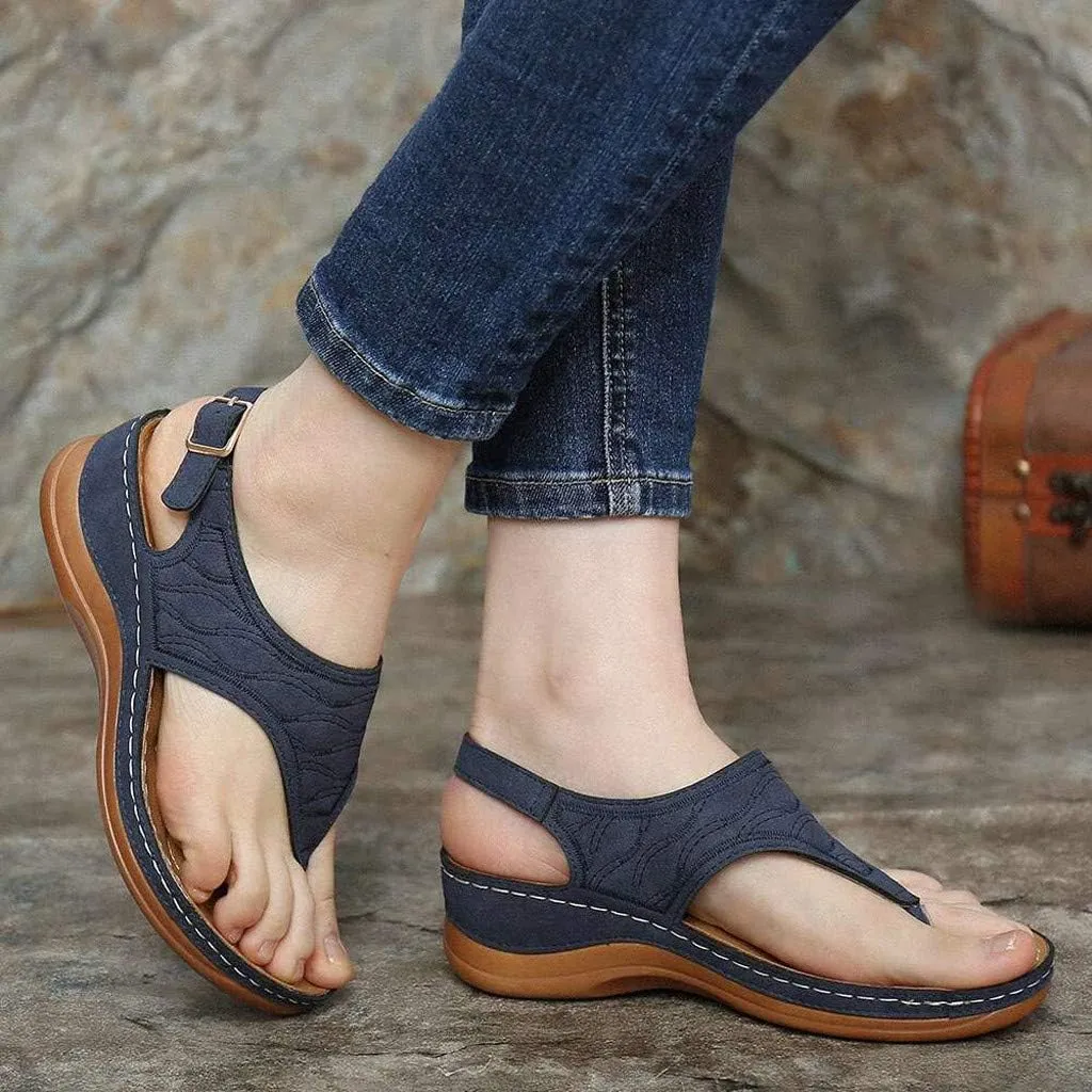 Womens Orthopedic Walking Sandals with Arch Support Adjustable Straps Comfortable Summer Beach Casual Outdoor Slides Plantar Fasciitis Relief Recovery Footwear