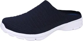 Women's Slip-on Mule Sneakers Lightweight Womens Running Shoes Lightweight Casual Shoes for Fall Black Platform Sneaker Platform Tennis Shoe Loafers Casual Slip On