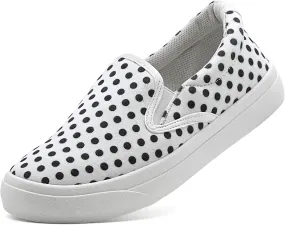 Women's Slip on Sneakers Womens Loafers Classic Canvas Leisure Vintage Flat Fashion Comfortable Elastic Sneakers