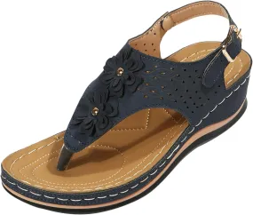 Womens with Arch Support Walking Sandals Orthopedic Recovery Slides Comfortable Adjustable Straps Thick Cushion Summer Beach Casual Outdoor Footwear